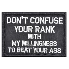 Don't Confuse Your Rank Patch picture