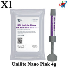 1x Dental Uni lte Universal Nano Composite Syringe 4g Pink Gum Color Restorative picture