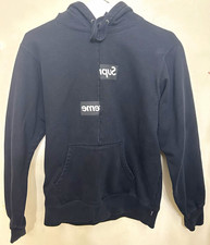 Supreme Comme des Garcons Shirt Split Box Logo Hooded Sweatshirt (Size Medium) picture