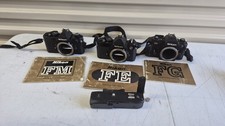 Lot Of 3 Nikon Cameras FE, FM FG with Instruction Manuals UNTESTED Parts Repair  picture