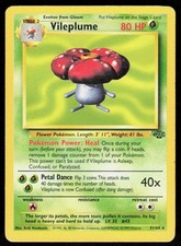 Vileplume 31/64 Rare Jungle Pokemon Unlimited Heavily Played picture