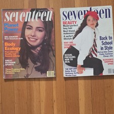 Seventeen Magazine April & August 1992 Fashion Teen Celebrities picture