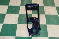 05-13 C6 Vette Ebony Black Luxo Blue Leather Radio Surround Trim Panel OEM OE OE picture
