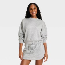 Women's Airy Sleek Pique Crewneck Sweatshirt - All In Motion picture