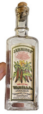 Antique Jennings Mexican Vanilla Extract Bottle Original Label Cork Grand Rapids picture