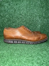Cole Haan Mens Size 12 Zerogrand Brown Leather Wingtip LaceUp Oxford Shoe C29411 picture