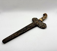 Antique Indonesian Kris / Dagger / Keris with Carved Wood Sheath And Handle picture