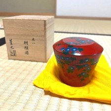 Japanese Tea Ceremony Natsume Tea Caddy Morning Glory Ise Seishichi picture