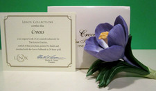 LENOX CROCUS -- GARDEN Flower Collection sculpture -- -- NEW in BOX with COA picture