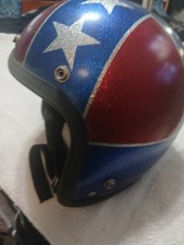 VINTAGE  STARS & BARS MOTORCYCLE  HELMET  VHTF   METALFLAKE picture