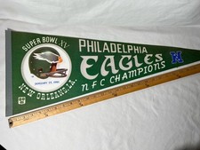Vtg Philadelphia Eagles 1981 NFC Champions Pennant picture