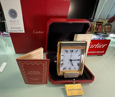 *** Cartier Tank  Gold / Stainless  Alarm Serviced ⏰/  Box / Papers *** picture