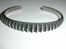 ANNA GRETA EKER NORWAY PLUS WORKSHOP 1960'S STERLING SILVER CUFF BRACELET- 7