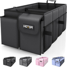 Foldable Car Trunk Organizer - Sturdy 2-Compartment Storage for SUVs & Sedans picture