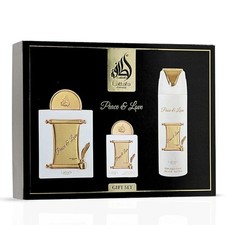 Peace & Love 3-Piece Perfume Gift Set by Lattafa Pride (Gift Set) picture