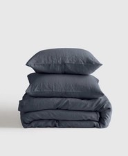 Quince FULL/QUEEN European Linen Duvet Cover Set, Nightfall MSRP $194 picture