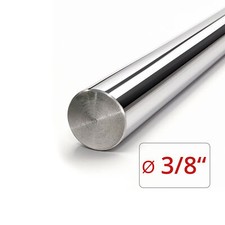 Chrome Plated Steel Rod - 3/8
