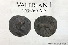 Valerian I | Alexandria Troas | 253-260 AD | Roman Provincial As | Horse picture