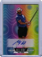 Max Homa 2026 UD Allure Golf Color Flow Rainbow Auto Autograph #CF-10 picture