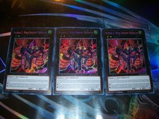 3x Number 2: Ninja Shadow Mosquito 1st Edition Secret Rare BLCR-EN029 Yu-Gi-Oh picture