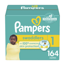 Pampers Swaddlers Diapers Size 1 - 164ct picture