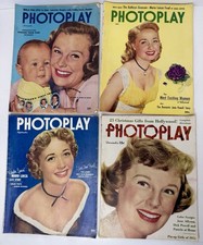 (4) Vintage 1950s Photoplay Hollywood Jane Powell Pin Up Gossip Tabloid Magazine picture