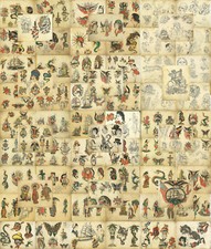 Christian Warlich Traditional Vintage Style Sailor Tattoo Flash 66 Sheets 11x14