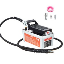 Air Hydraulic Pump Foot Operated Pump 10,000PSI 98in³ 6.6FT Auto Body Shop picture