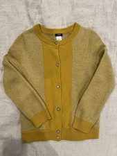 VTG 2008 J.Crew Colorblock Cardigan Small Wool Cashmere Rhinestone Button 96233 picture