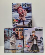 NEW Luminasta Spy Family CODE White Set of 3 Anya Yor Loid Forger Figure Japan picture