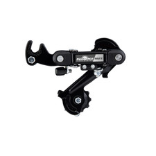 SUNRACE BRANDED BICYCLE BLACK REAR DERAILLEUR 6/7 SPEED LONG BACK DIRECT. picture