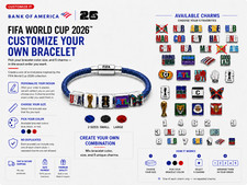 CUSTOMIZED - FIFA World Cup 2026 Fan Bracelet - Bank of America picture