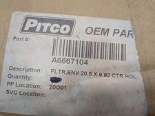 Lot  95 OEM Pitco A6667104 Filter, Env 20.5 X 9.92 Center Hole  Open box picture