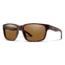 Smith Basecamp Square Sunglasses Tortoise Havana Gold/ChromaPop Polarized Brown picture