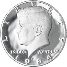 1984 S Kennedy Half Dollar Gem DCam Proof CN-Clad picture