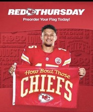2026 NFL KC Chiefs Red Friday Collector FLAG  PRESALE Thursday picture