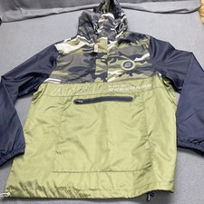 Box Lunch Kakashi Anbu Black Ops Naruto Windbreaker Jacket Large Camo NWT picture