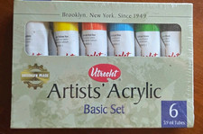 Utrecht Professional Artists' Acrylic Basic Set Acrylic Paint Set 6x59ml Tubes picture