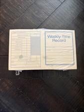221 NEBS Pocket Size Weekly Time Records 7 x 4 1/4