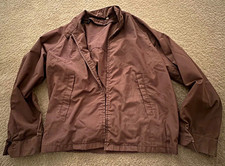 Vintage 1970s–1980s Men’s Brown Lightweight Zip-Up Jacket – Size 42 picture