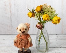 OOAK Artist Teddy Bear Tonya by Irina Shadrina Russian Artist 4.7