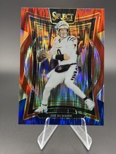 2024 Panini Select Joe Burrow #39 Concourse Red and Blue Prizm Shock Bengals picture