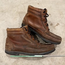 Rockport 3359 GoreTex Safari Boots Mens 10 M Brown Leather Hiking Chukka Vibram picture