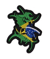 Sepultura Patch Tribal S Brazilian Flag Groove Thrash Death  Metal Band Logo picture