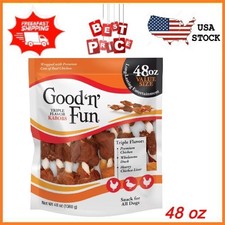 NEW Good 'n' Fun Triple Flavor Kabobs Rawhide Chews All Dogs 48 oz FREESHIPPING picture