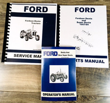 Ford Fordson Dexta Super Dexta Tractor Service Parts Operators Manual Owners Set picture