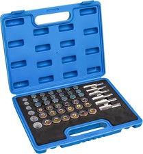 114PCS Oil Pan Drain Plug Repair Kit Oil Drain Plug Removal Thread Repair Too... picture