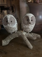 Japanese artist's handmade owl porcelain figurine picture