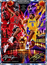 PadscoPullz MJ & Kobe Bryant Two Legends One Game Forever Limited Print /10 picture