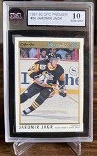 1991-92 O-Pee-Chee Premier Jaromir Jagr KSA 10 2nd Year picture